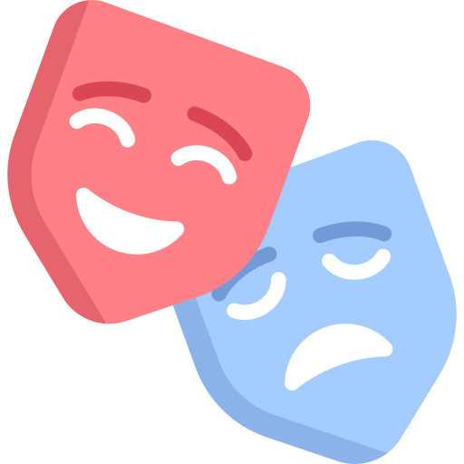 Icono de cara de teatro